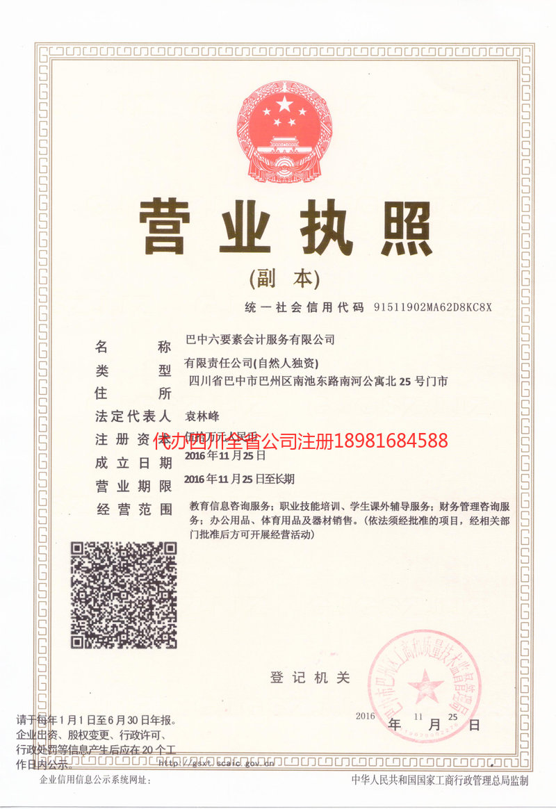 广西广西六要素会计服务有限公司