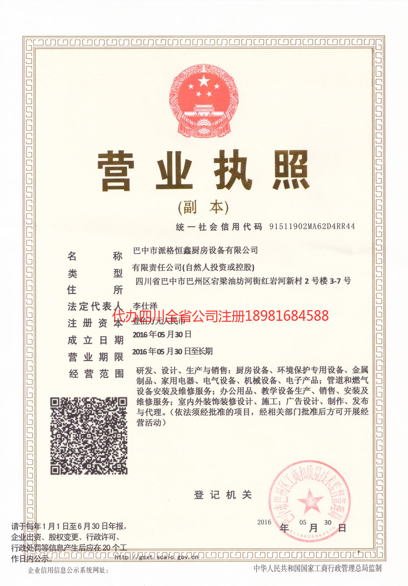 广西广西派格恒鑫厨房设备有限公司